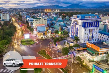 Private transfer between Pleiku Airport and Pleiku City Center